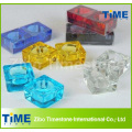 Solid Colored Glass Square Tealight Castiçais